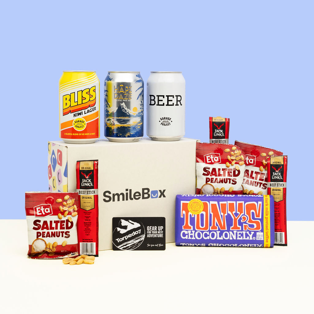 Cheers Beers Box Beers & Snacks for Ultimate Relaxation SmileBox