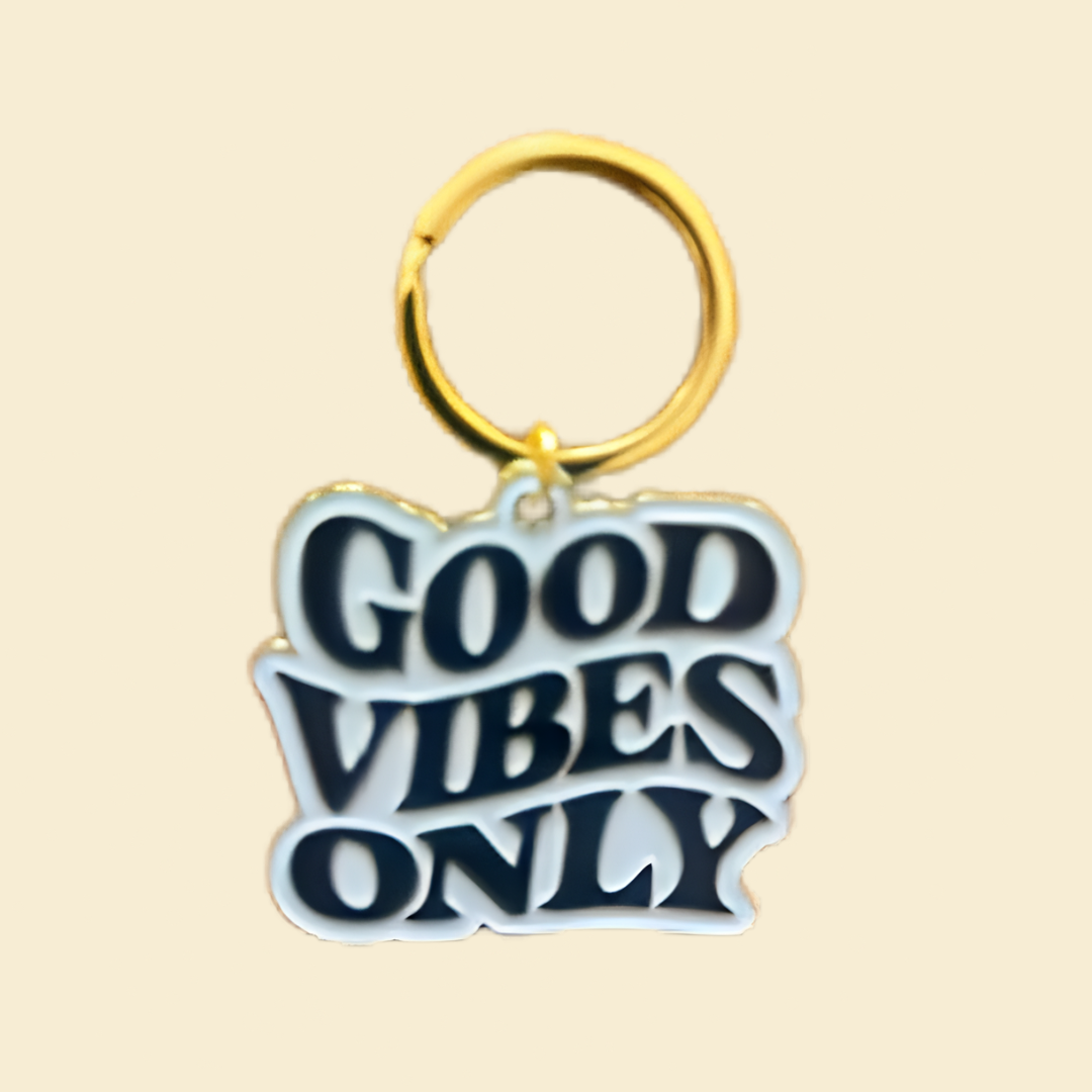 Good Vibes Only Key Ring